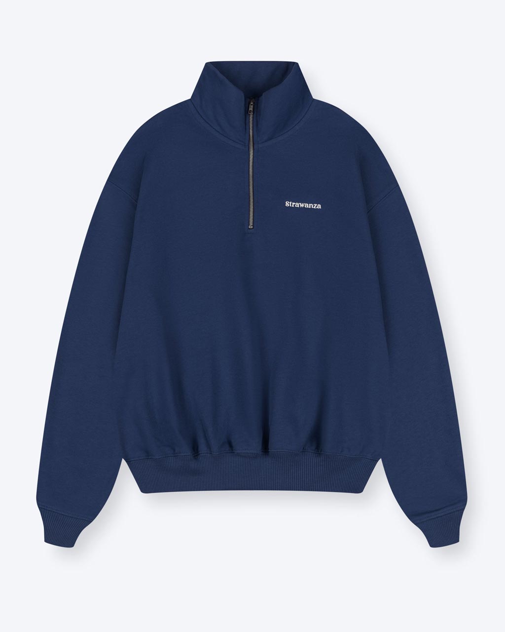 Strawanza Retro Zipkragen Sweater Navy