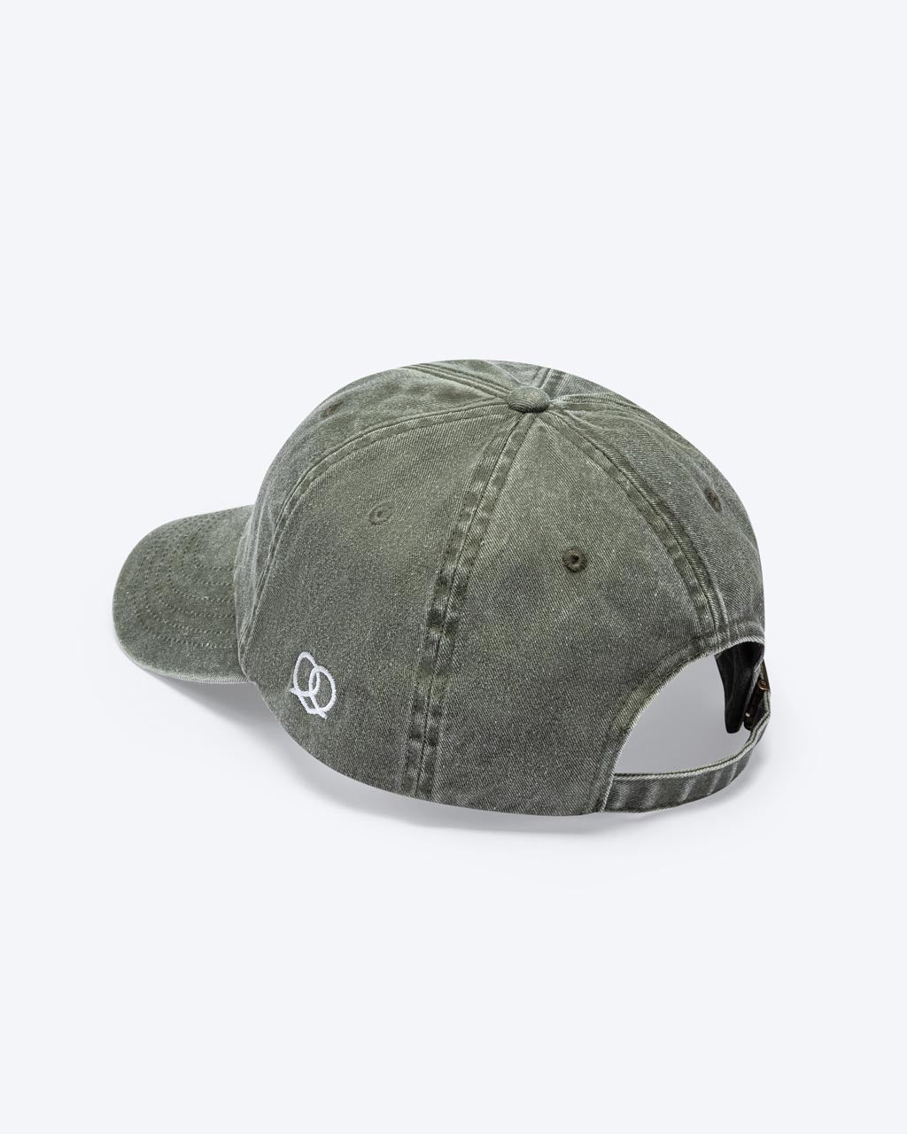 Eine Vintage Khaki Bavarian Cap mit einem Brezn-Herz Logo an der Seite der Cap in weiß gestickt.