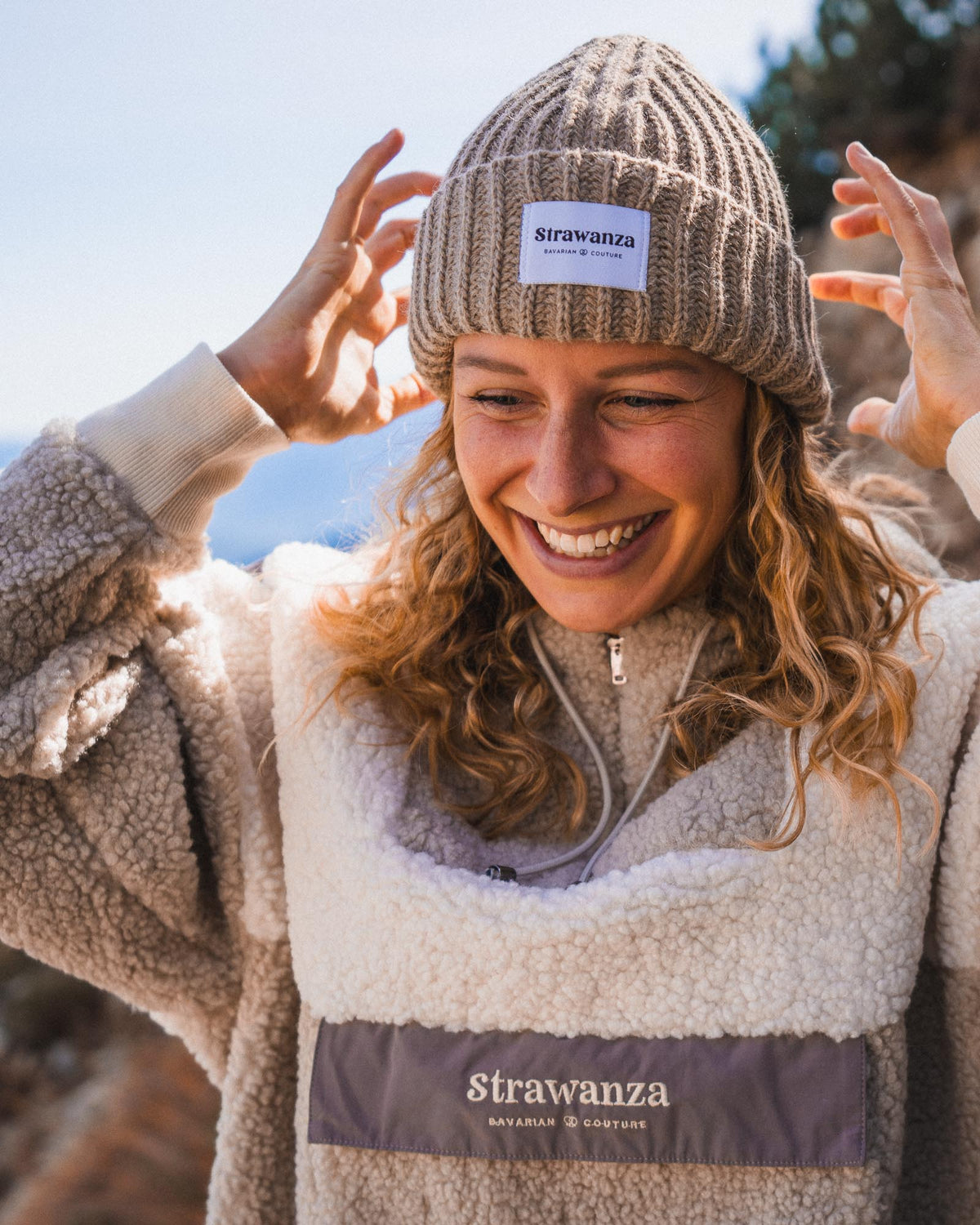 Wollmütze Creme Beige