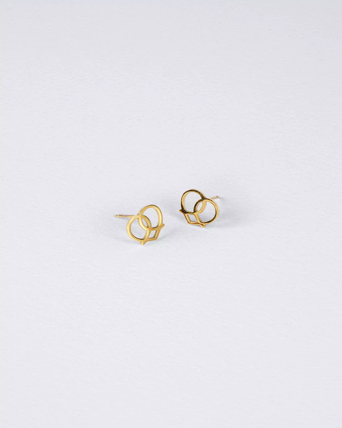 Breznherz Ohrstecker Gold