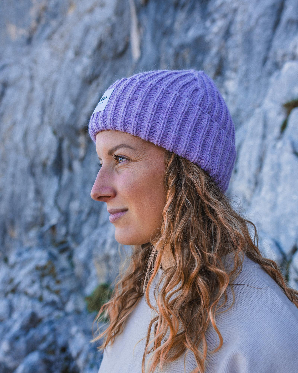 Wollmütze Ida Flieder