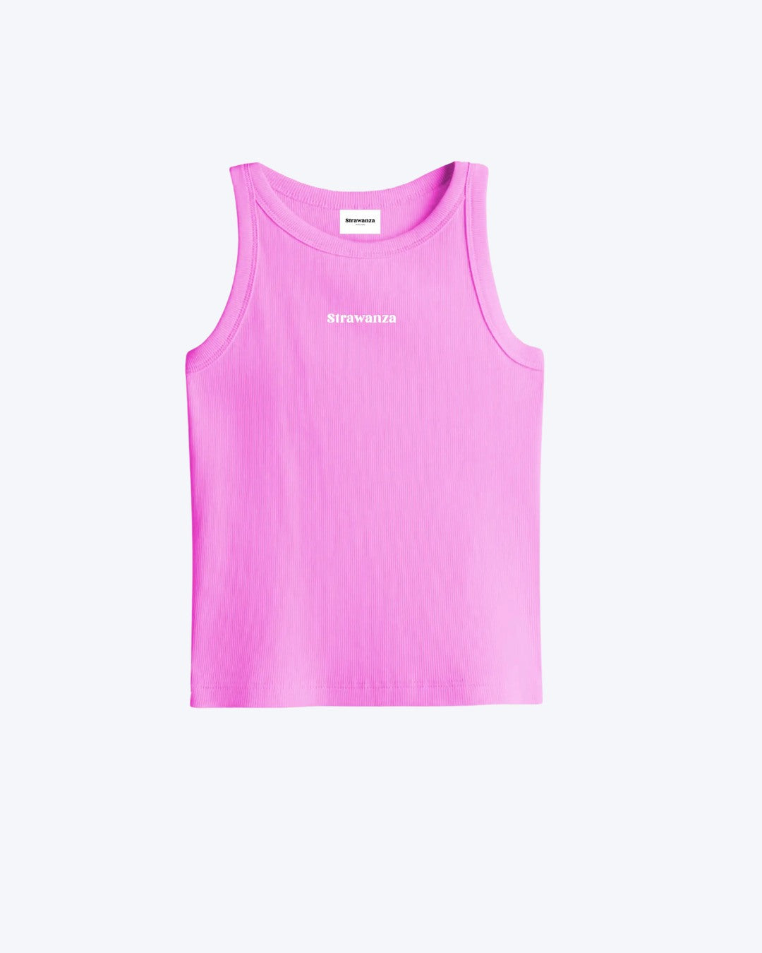 Geripptes Damen Tanktop pink