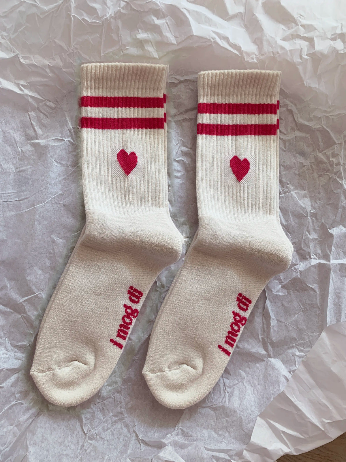 Herz Socken 2er Pack 'I mog di'