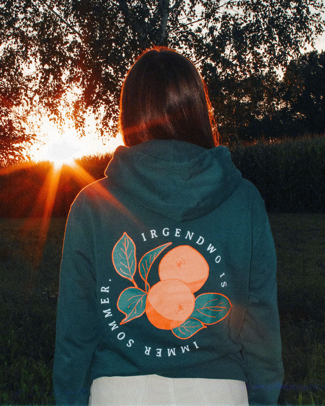 Irgendwo is immer Sommer Hoodie Heavyweight