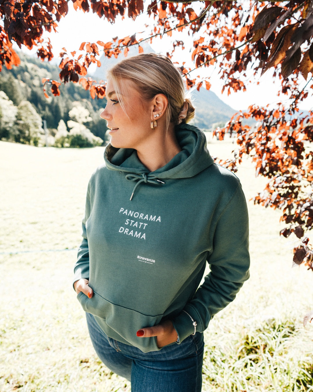 Panorama statt Drama Hoodie