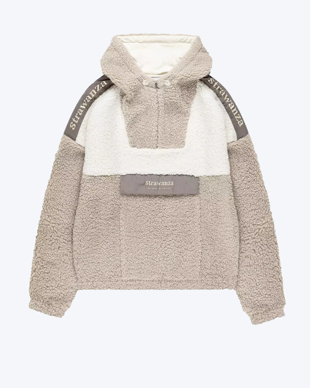 Fleece Sherpa Anorak Beige
