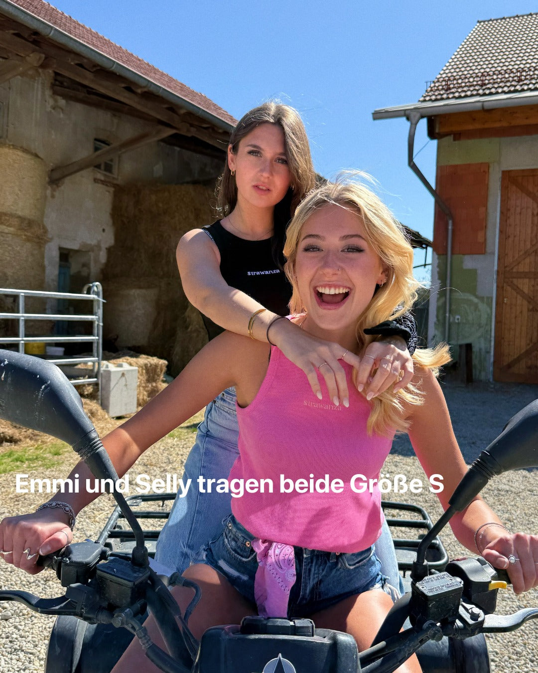 Geripptes Damen Tanktop schwarz