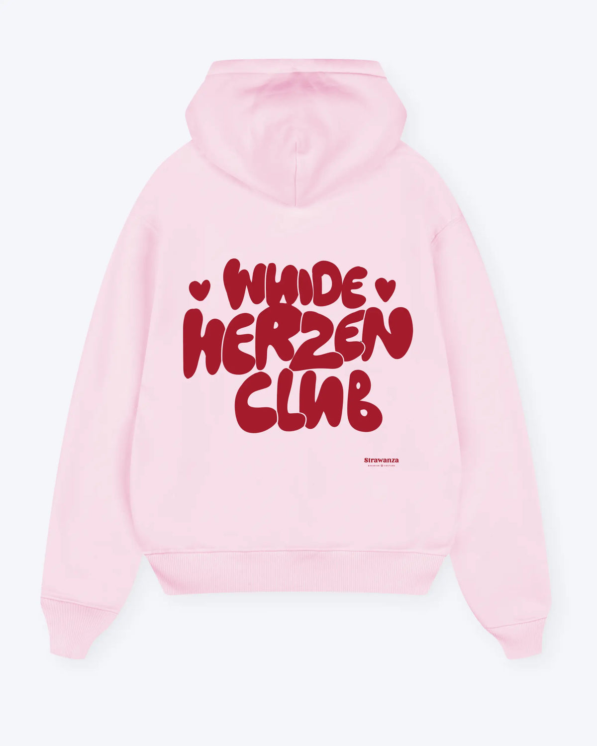 Wuide Herzen Club Hoodie rosa