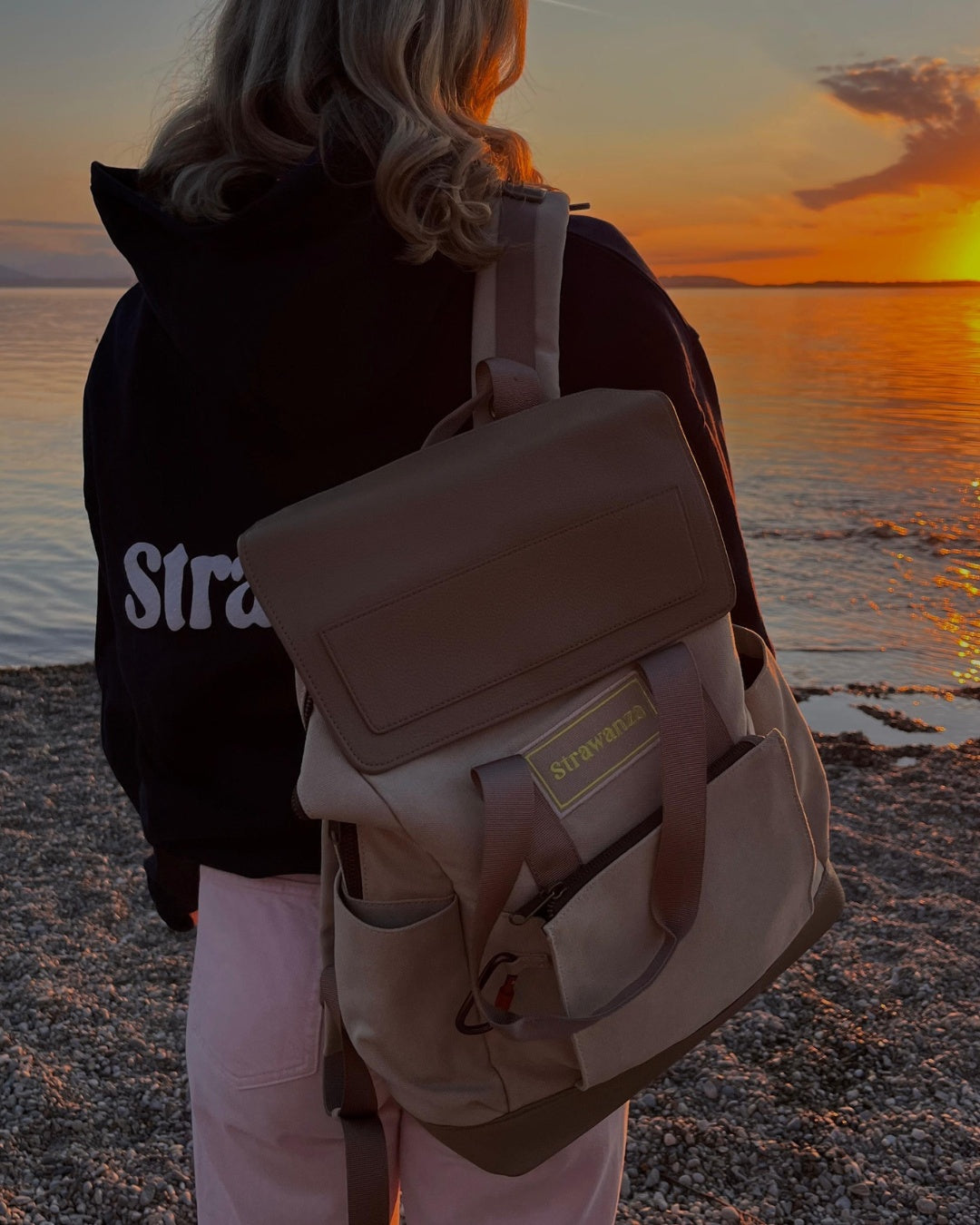 Strawanza Rucksack Retro Beige