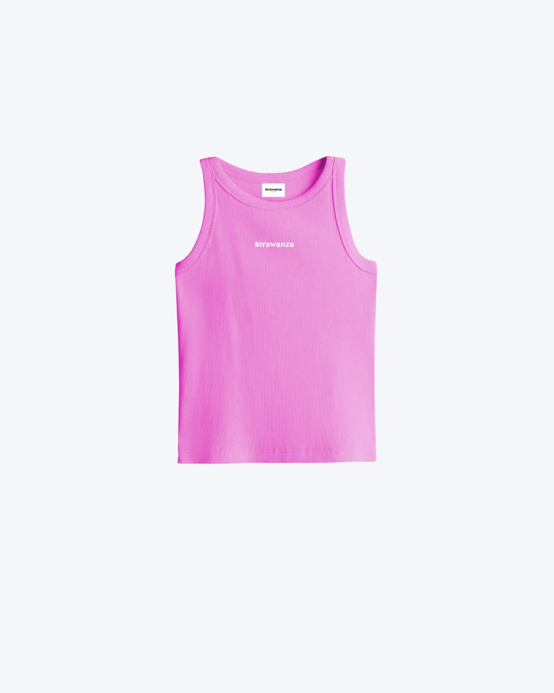 Geripptes Damen Tanktop pink