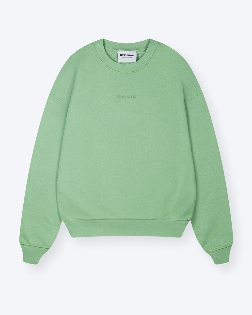 Oversize Sweater mit Stickerei hellgrün