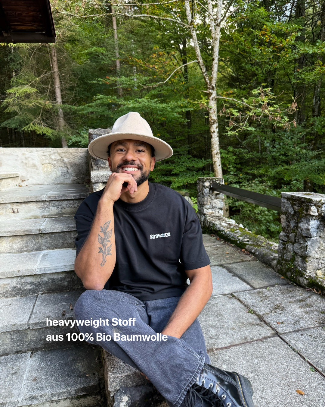 Strawanza Oversize T-Shirt heavyweight black