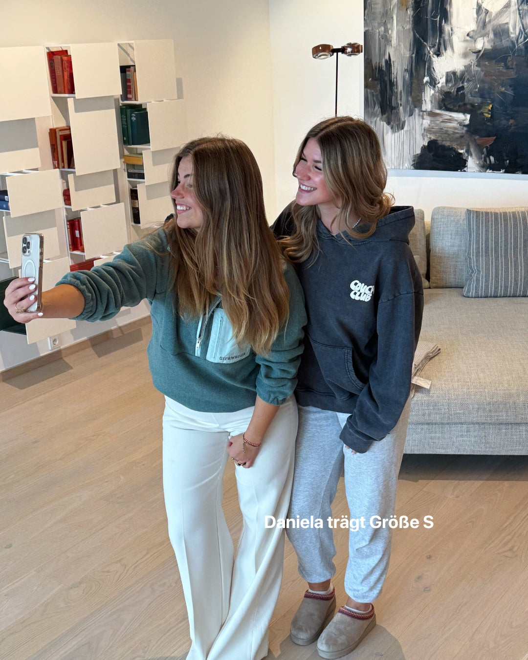 Baumwollfleece dunkelgrün