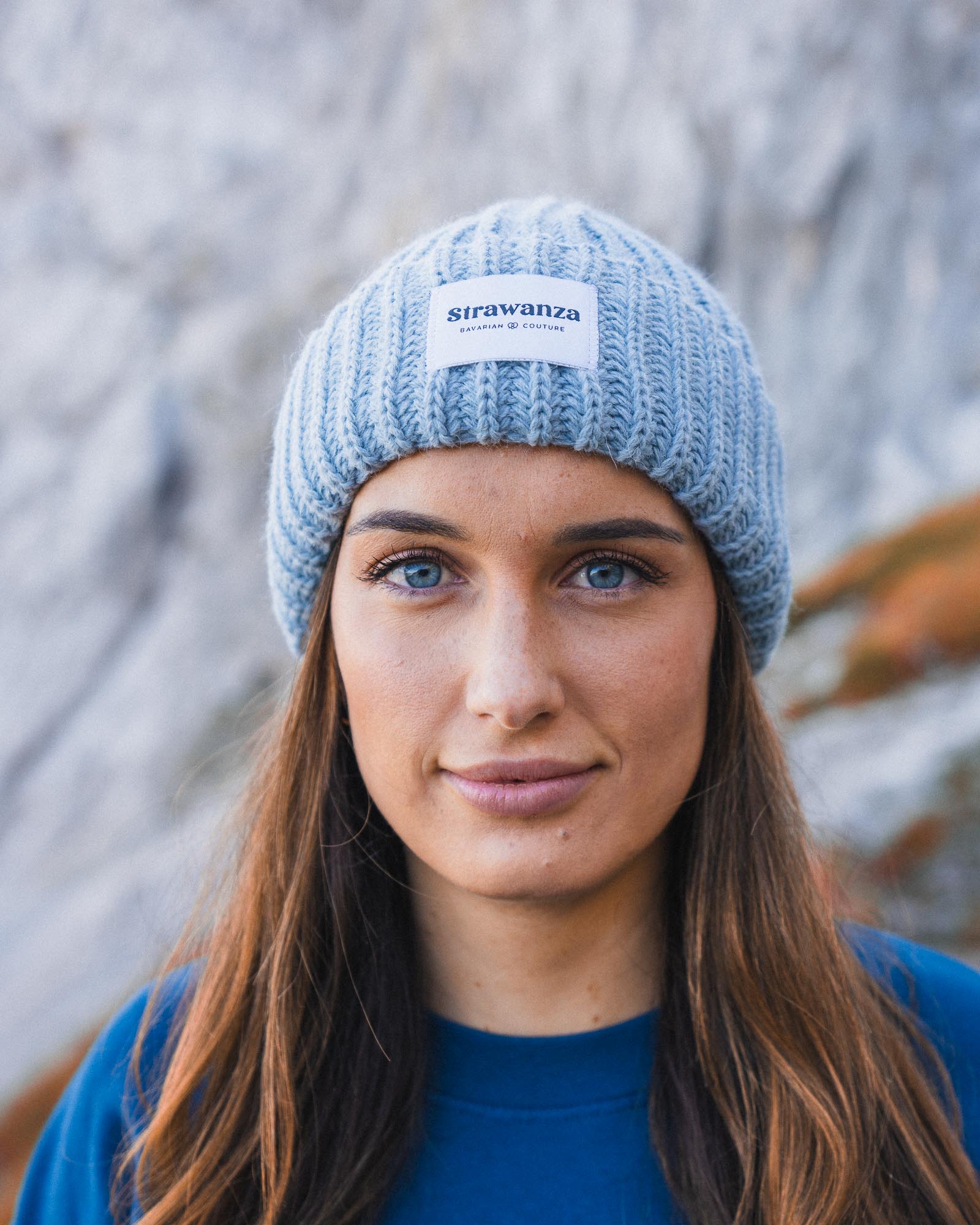 Wollmütze Hannah Hellblau