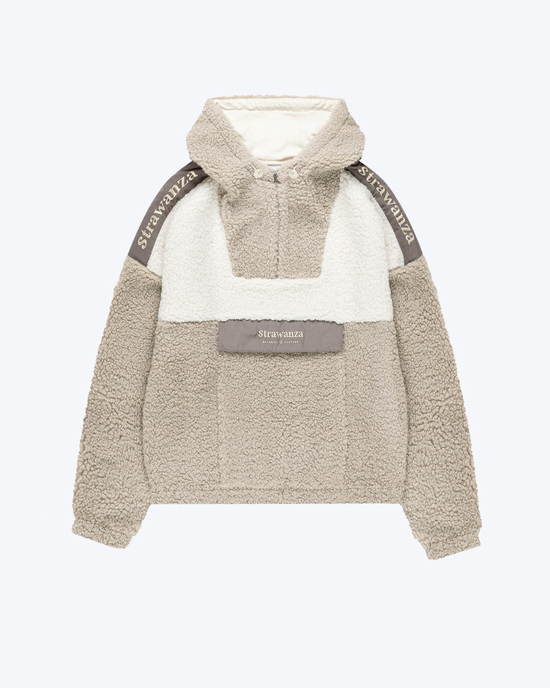 Fleece Sherpa Anorak Beige