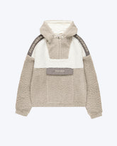 Fleece Sherpa Anorak Beige