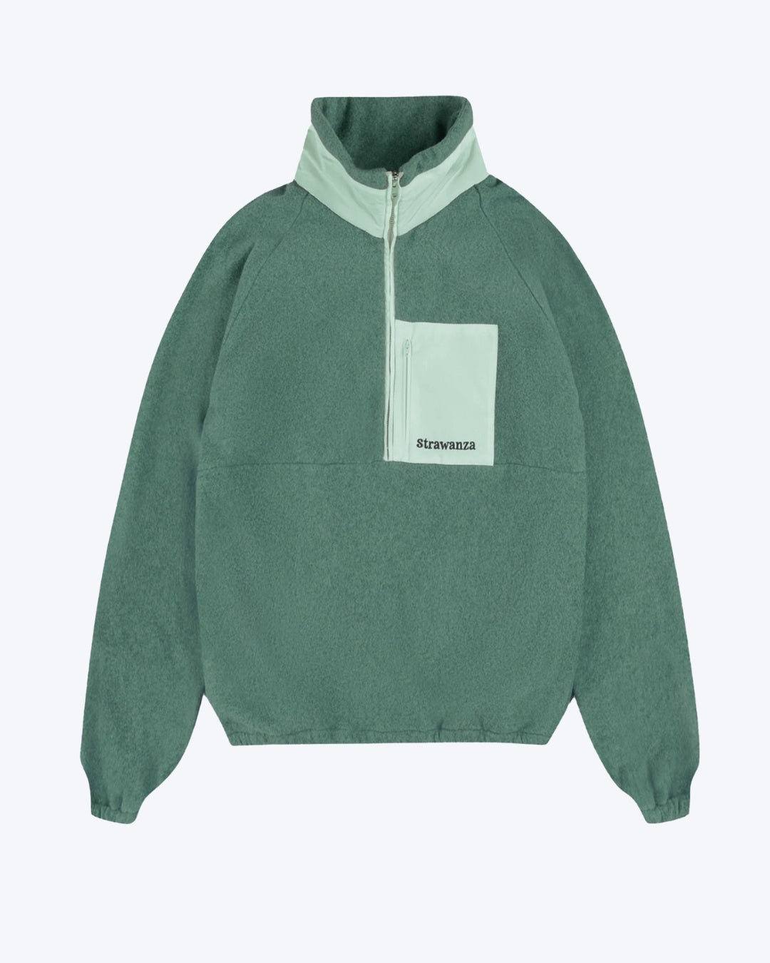 Baumwollfleece dunkelgrün