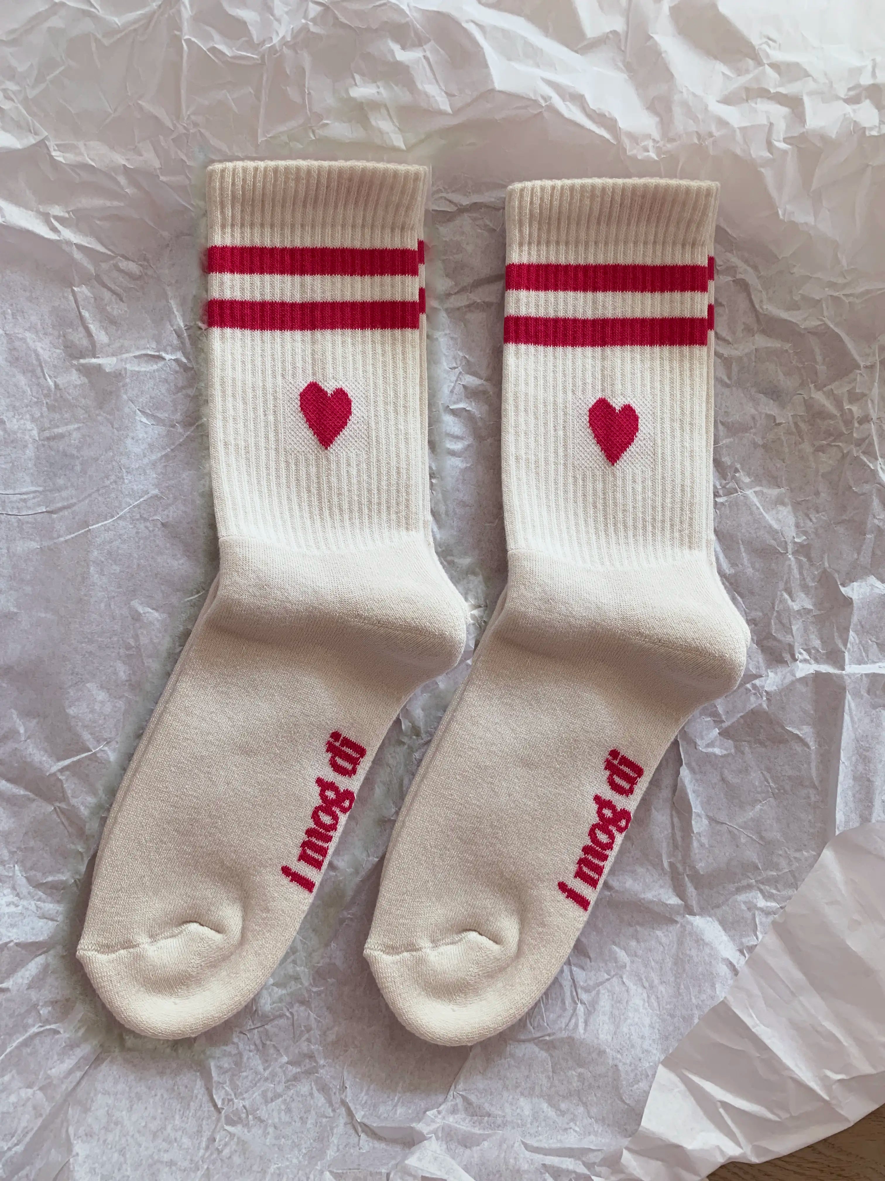 Herz Socken 2er Pack 'I mog di'