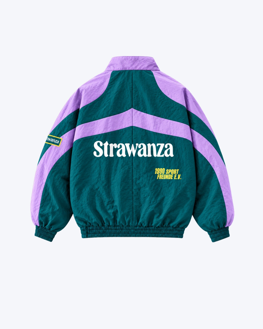 Retro Windbreaker Grün-Lila