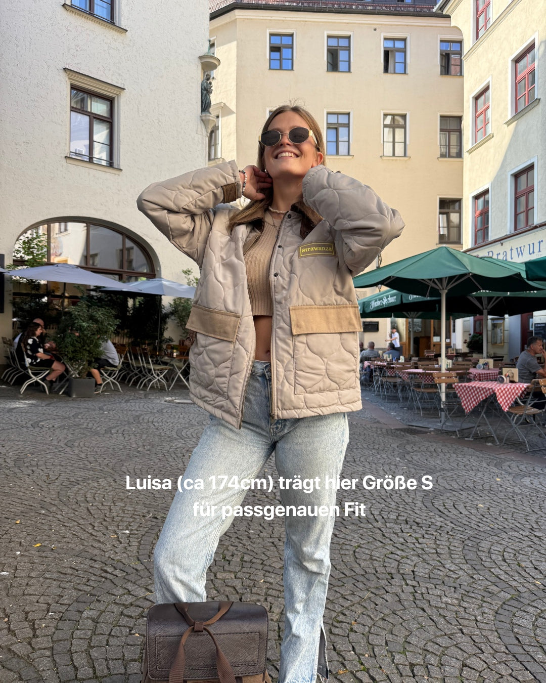 Strawanza Steppjacke Beige