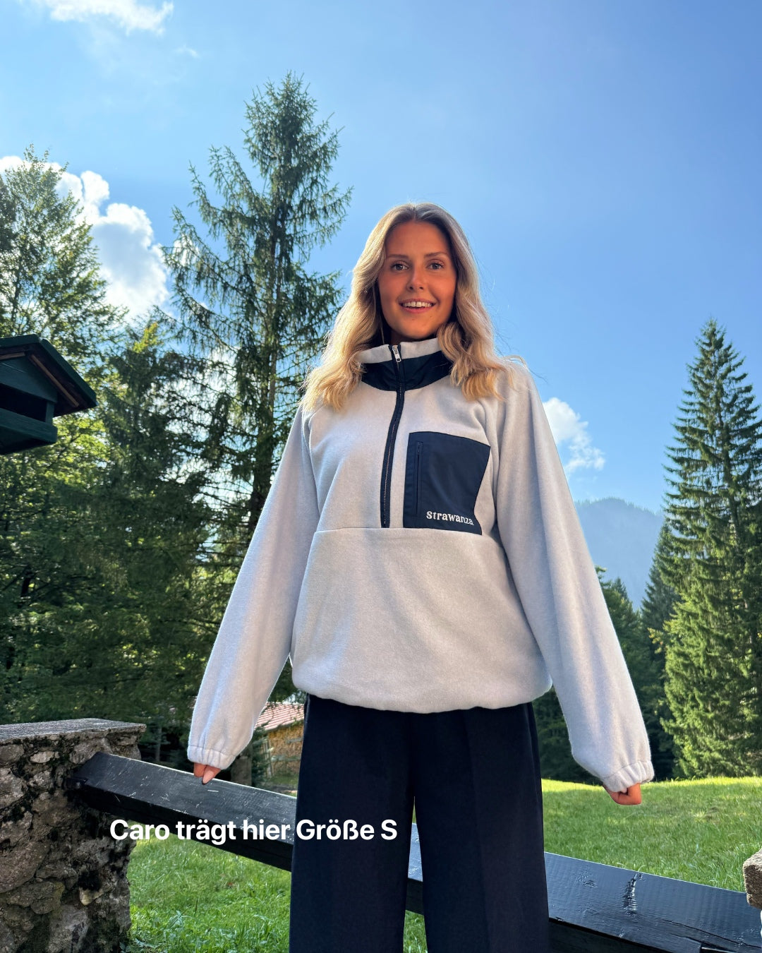 Baumwollfleece eisblau