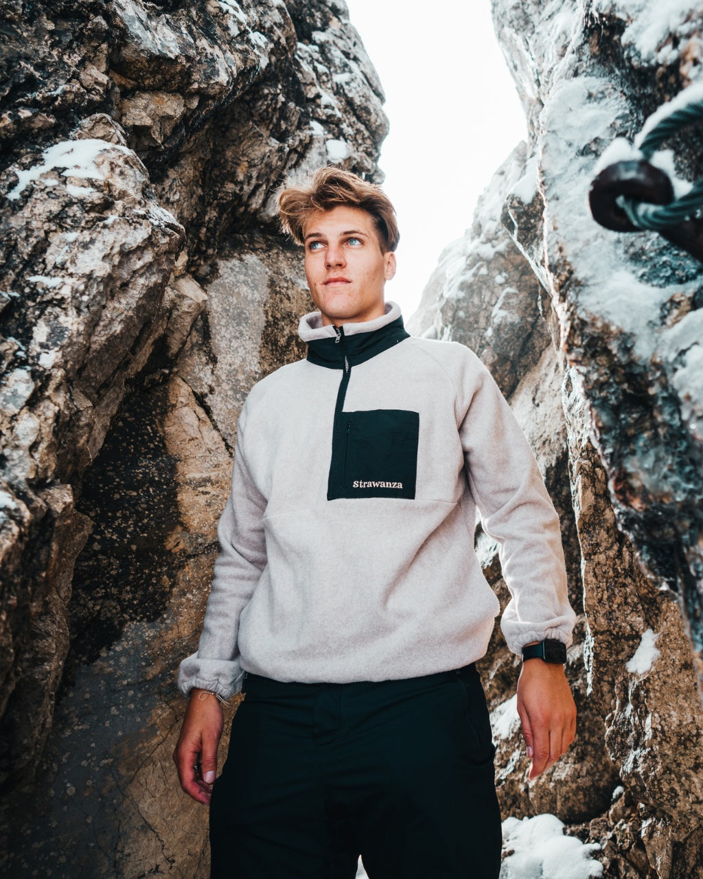 Baumwollfleece beige