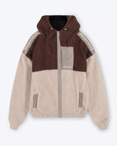 Fleece Sherpa Zipper Braun