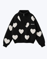 Strickpullover 'Herzal' black