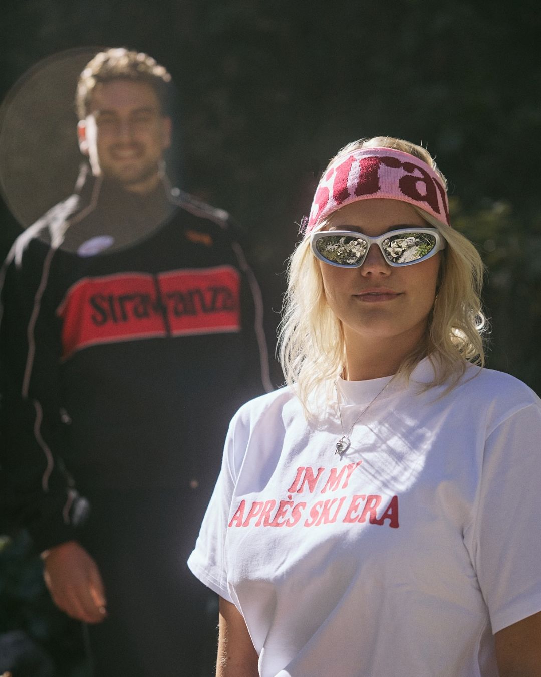 Retrostirnband Strawanza rosa