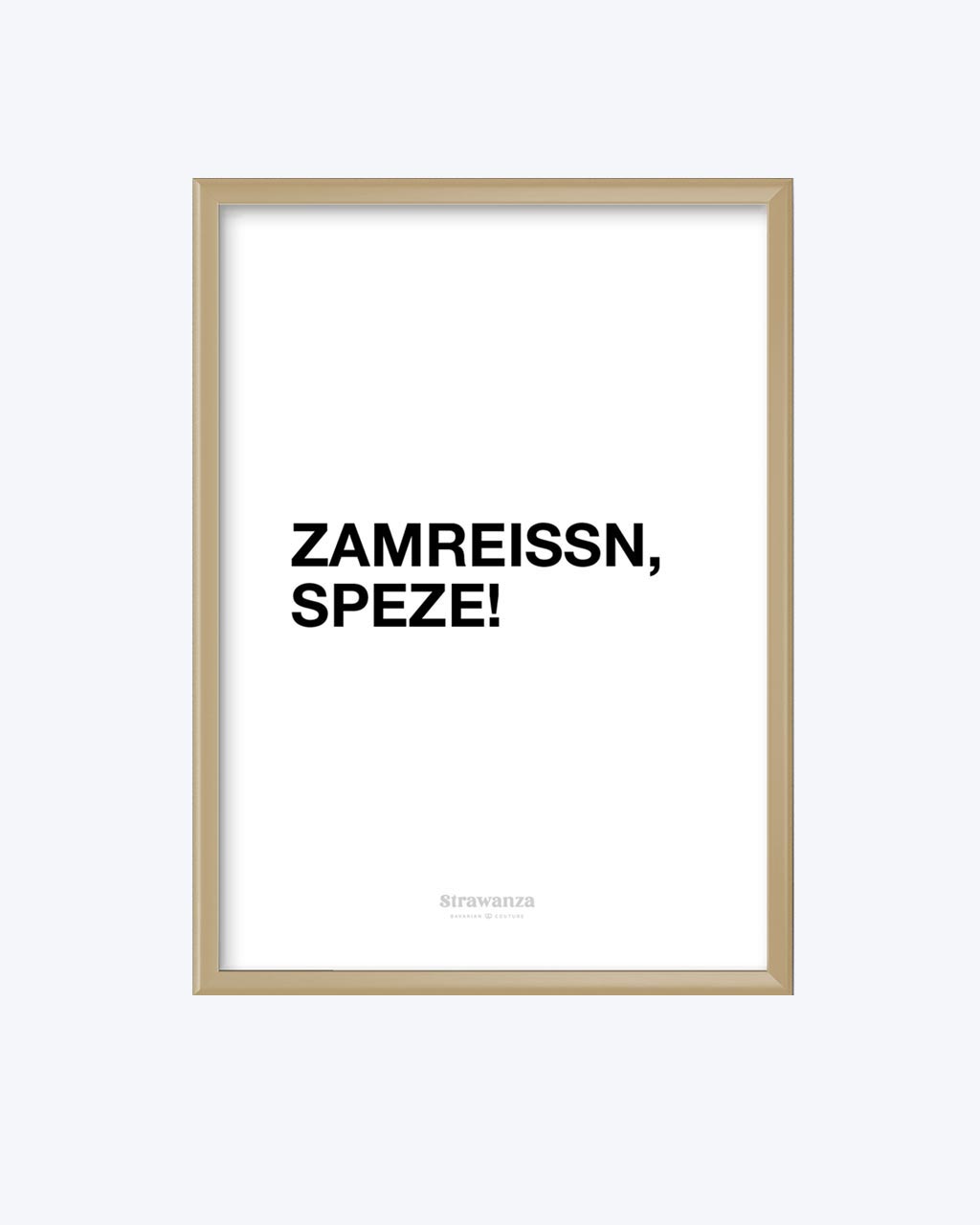 Zamreissn Speze Poster - A3