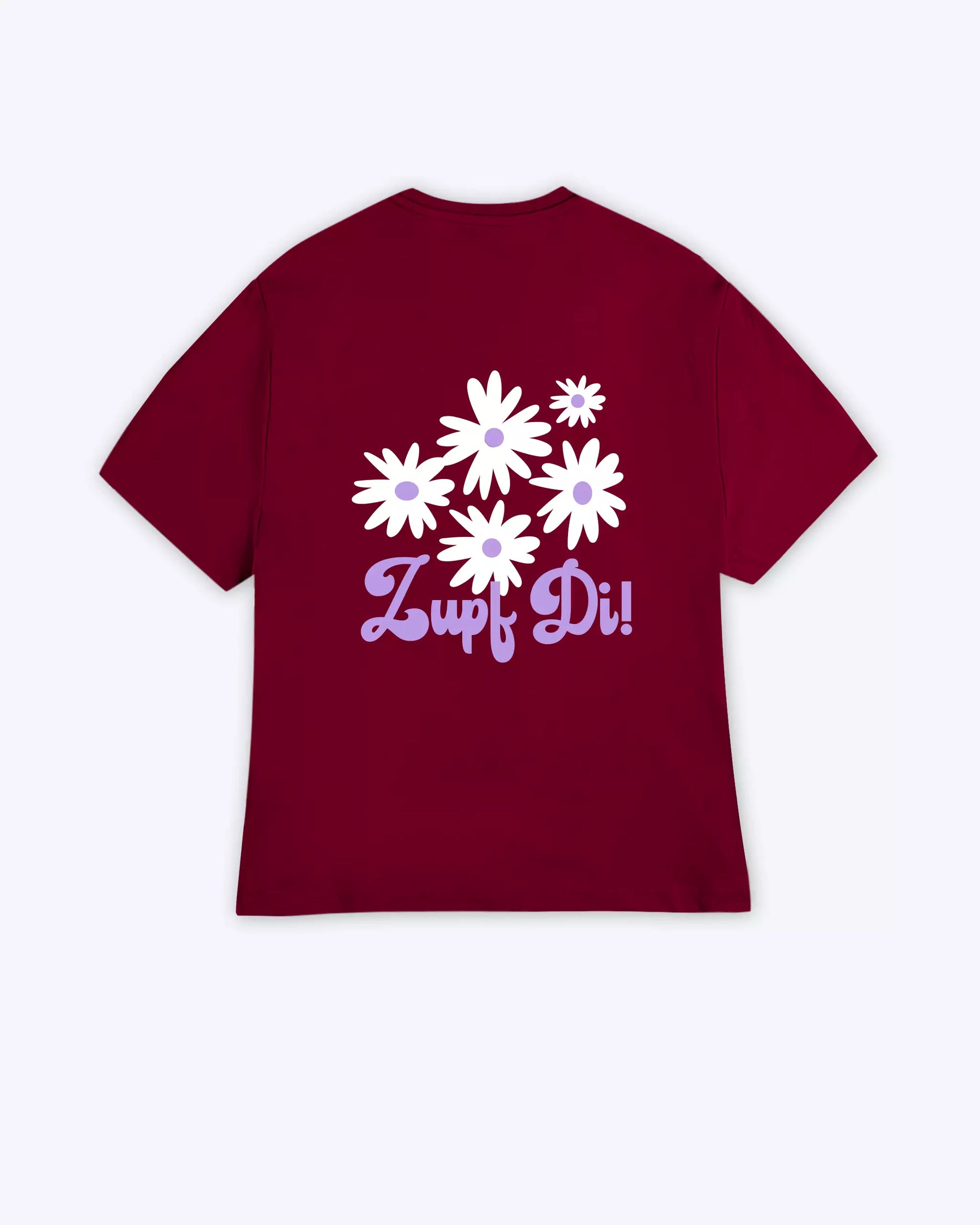 Zupf di Damen T-Shirt weinrot