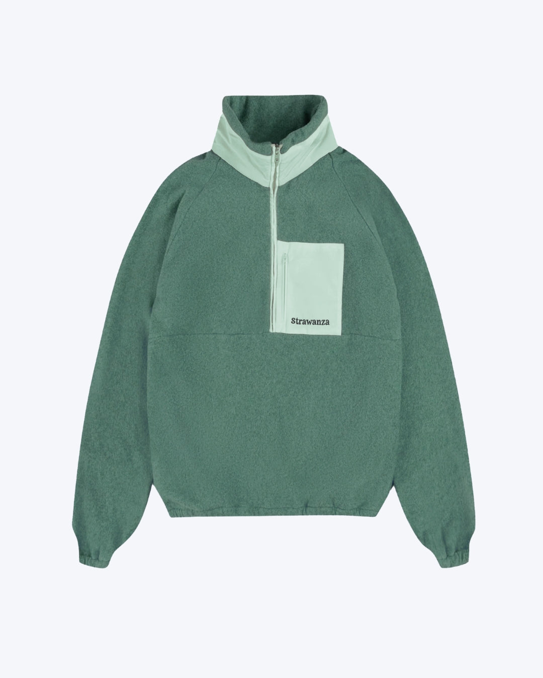 Baumwollfleece dunkelgrün