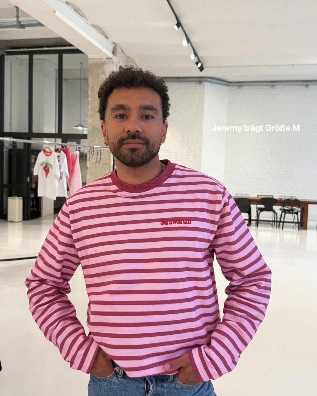Strawanza Longsleeve Rot und Rosa