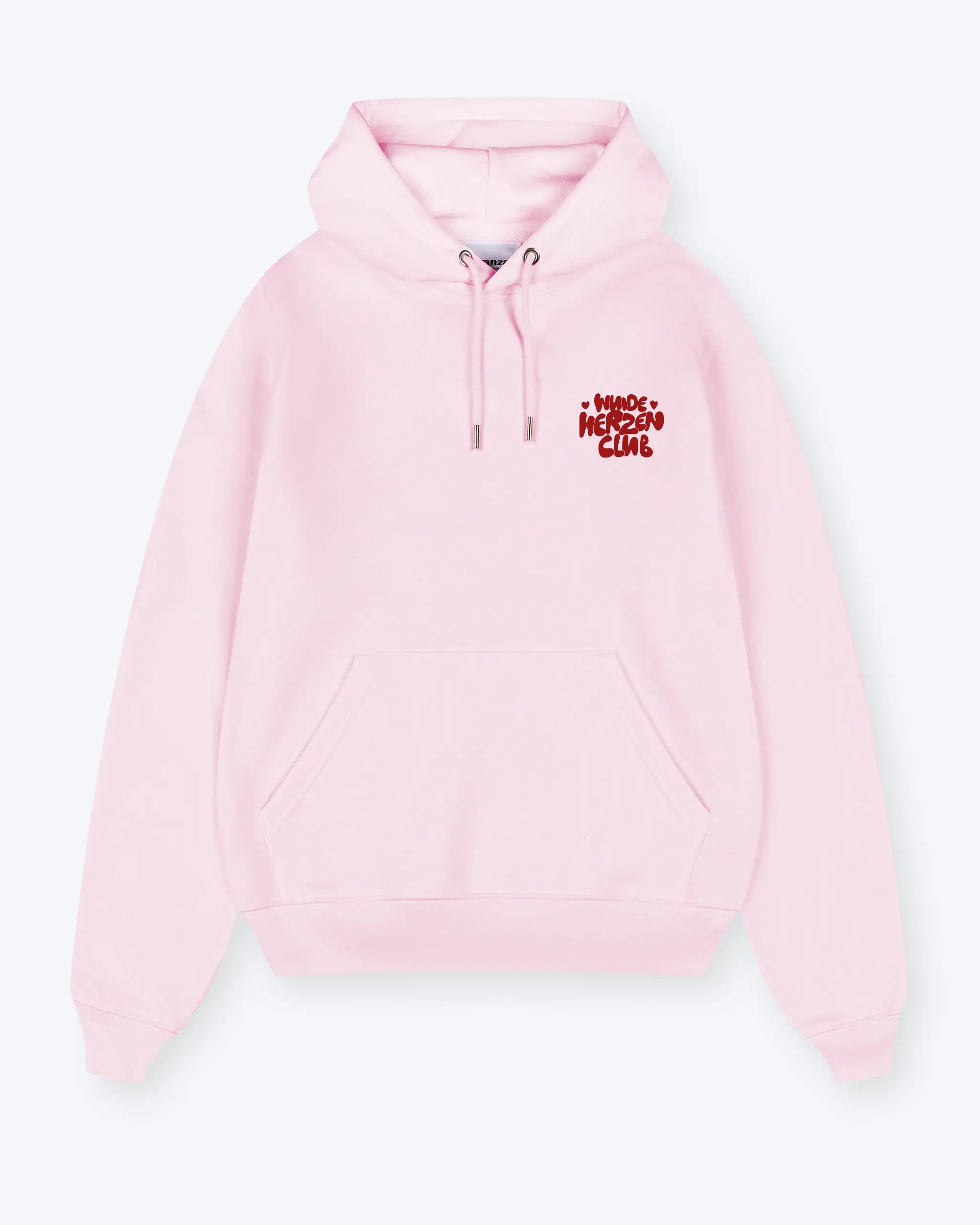 Wuide Herzen Club Hoodie rosa