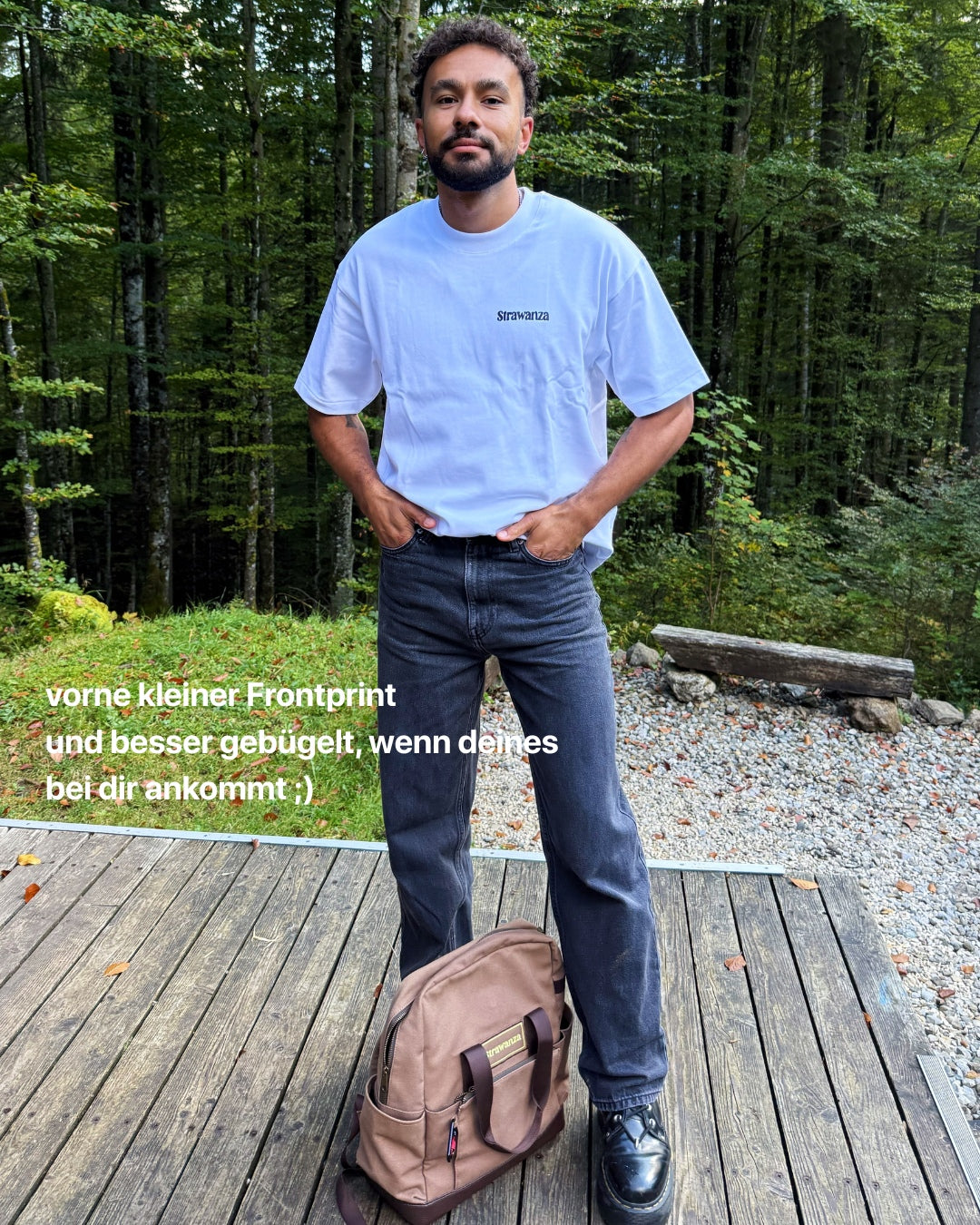 Strawanza Oversize T-Shirt heavyweight weiß