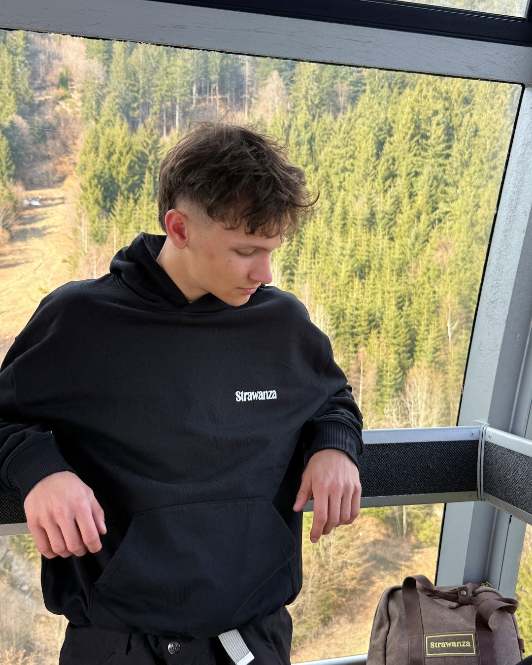 Strawanza Crew Hoodie Heavyweight schwarz